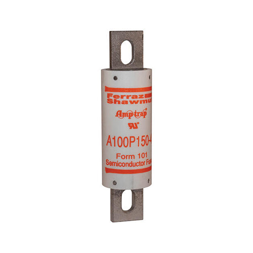 Mersen A100P150-4, Round Body High-Speed Fuse, 1000VAC, 150A, Bolted