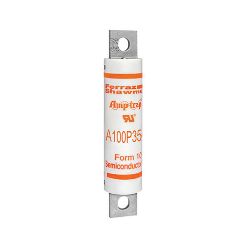 Mersen A100P35-4, Round Body High-Speed Fuse, 1000VAC, 35A, Bolted