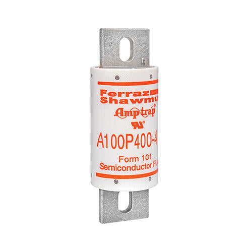 Mersen A100P400-4, Round Body High-Speed Fuse, 1000VAC, 400A, Bolted