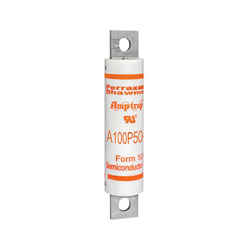 Mersen A100P50-4, Round Body High-Speed Fuse, 1000VAC, 50A, Bolted