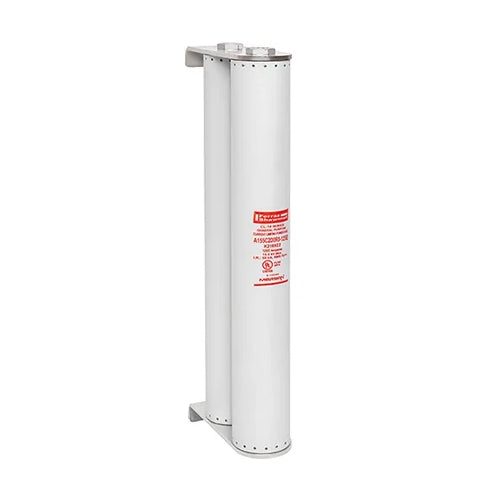 Mersen A155C2D0R0-200E, Medium Voltage E-Rated Clip-Lock Mount Transformer Fuse, 15500VAC, 200A, 2 Barrels, Indicating