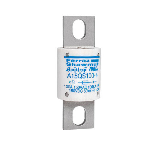 Mersen A15QS100-4, Semiconductor Protection Fuse, High-Speed, Fast Acting, 150VAC/DC, 100A ,Blade