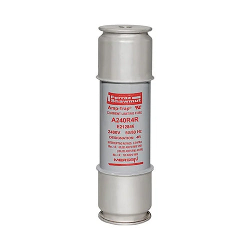 Mersen A240R4R, Back-Up R-Rated Medium Voltage Fuse, Ferrule Mount, Motor Protection, 2400VAC, 4R, 1 Barrel