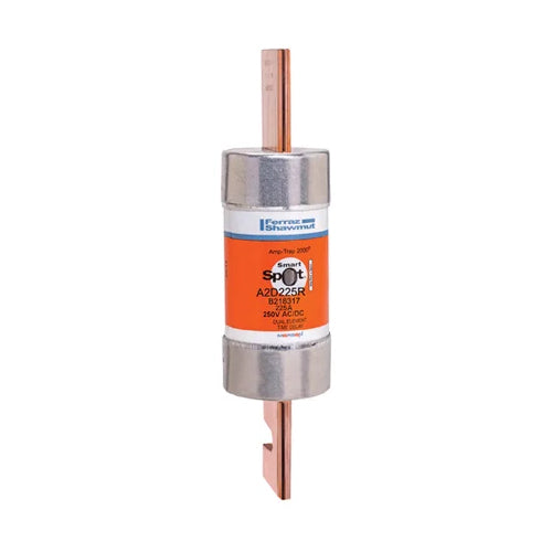 Mersen A2D225R, Class RK1 Time Delay Fuse, 250VAC/DC, 225A, Blade Type