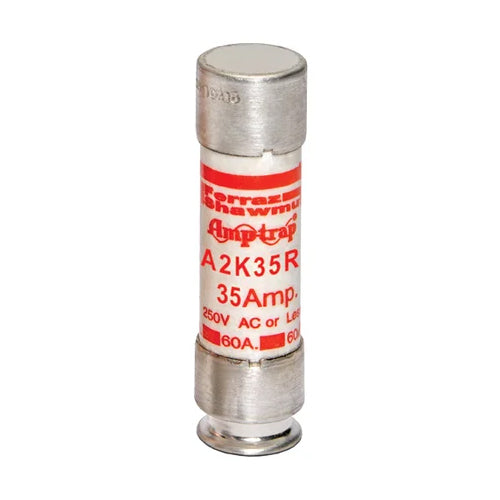Mersen A2K35R, Class RK1 Fast-Acting Fuse, 250VAC/DC, 35A, Ferrule Type