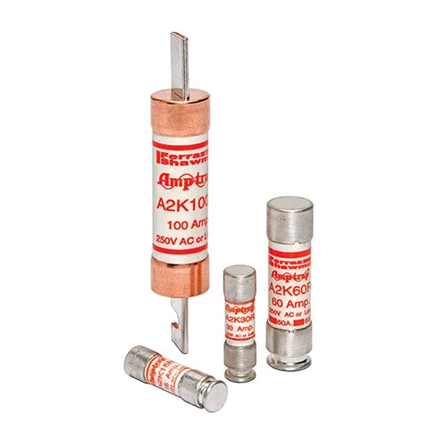 Mersen A2K500R, Class RK1 Fast-Acting Fuse, 250VAC/DC, 500A, Blade Type