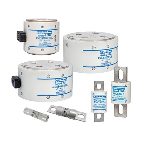 Mersen A30QS80-4IL, Semiconductor Protection Fuse, High-Speed, Fast Acting, 300VAC/DC, 80A, Blade, IL Indicator