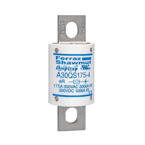 Mersen A30QS175-4, Semiconductor Protection Fuse, High-Speed, Fast Acting, 300VAC/DC, 175A, Blade