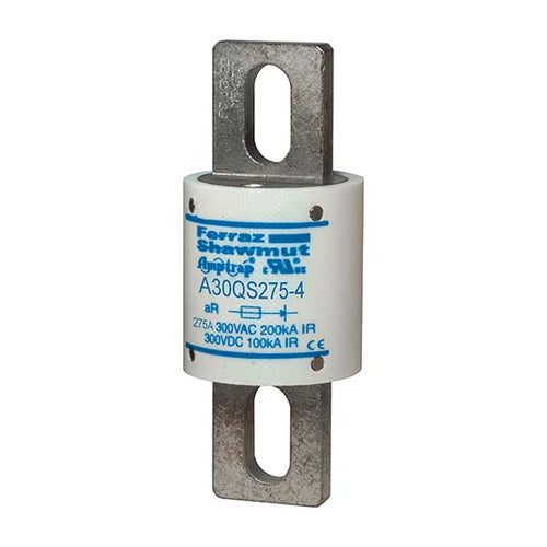 Mersen A30QS275-4, Semiconductor Protection Fuse, High-Speed, Fast Acting, 300VAC/DC, 275A, Blade