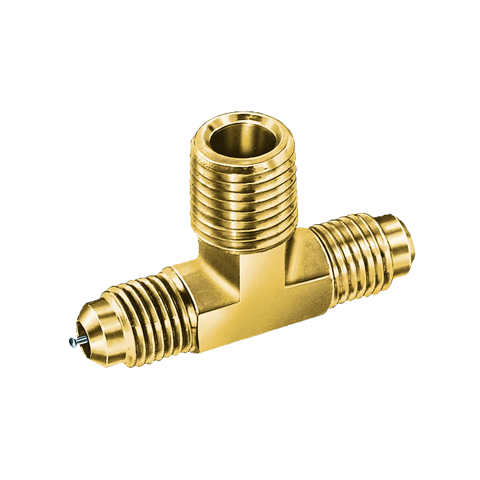 Alltemp 02-C31454, Male Pipe Thread Tee Connection, 1/4'' MPT x 1/4'' SAE Branch Tee, 3 Packs