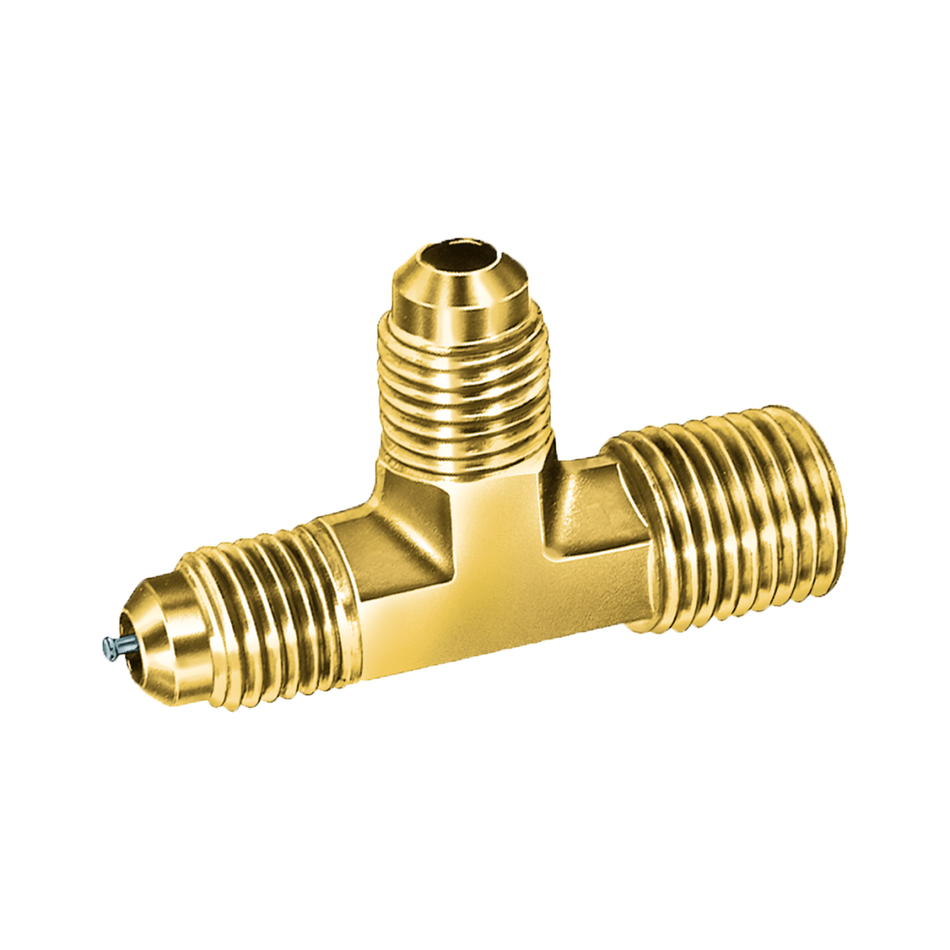 Alltemp 02-C31514, Male Pipe Thread Tee Connection, 1/4'' MPT x 1/4'' SAE Run x 1/4'' SAE Branch Tee