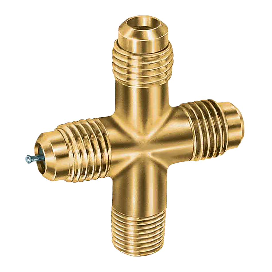 Alltemp 02-C31522, Cross with Three Access Points, 1/8'' Male Pipe Thread Cross