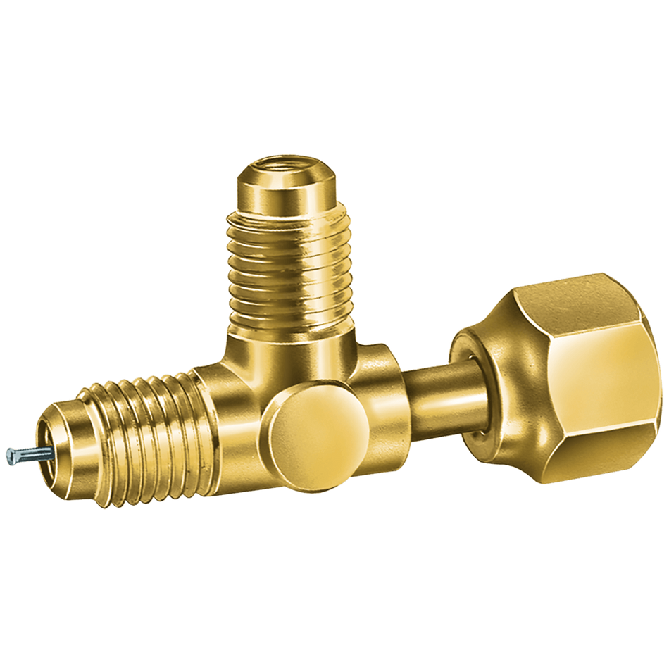 Alltemp 02-C31864-B, Swivel Flare Tee without Depressor, 1/4" Female Swivel Nut without Depressor x 1/4'' SAE Run x 1/4'' SAE Branch