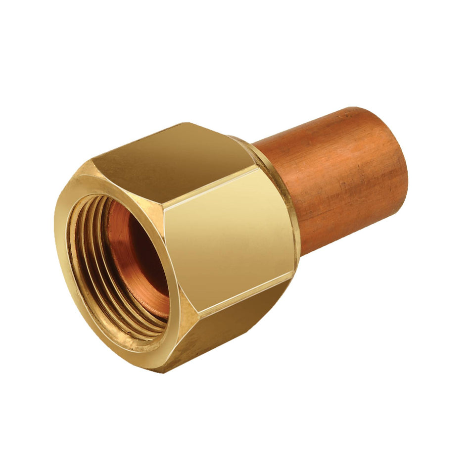 Alltemp 02-C32701, Swivel Female Flare x Solder Adapter, 3/8'' x 3/8'' (US5-66), 4 Packs