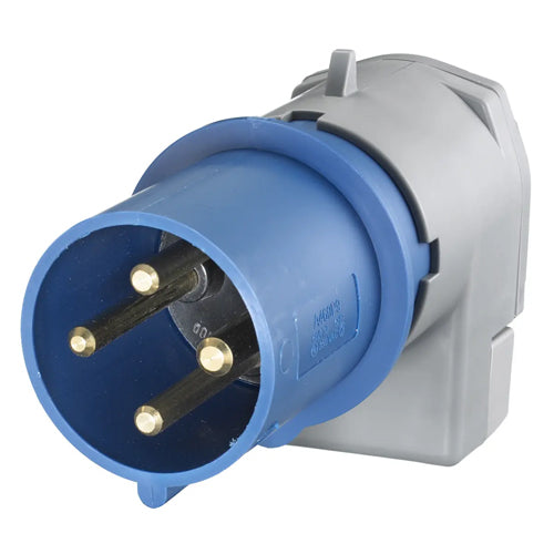 Hubbell A460P9, Low Profile Pin and Sleeve Devices, Male Plug, 3-Phase ...