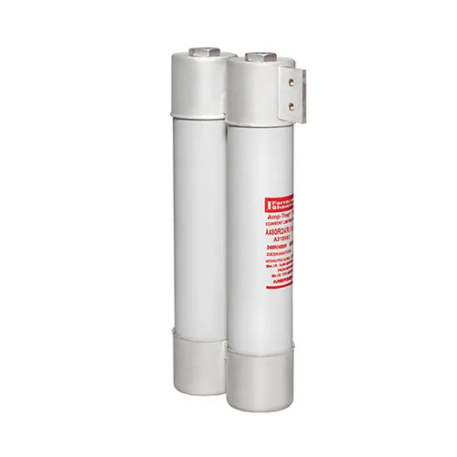 Mersen A480R24R-1HE, Back-Up R-Rated Medium Voltage Fuse, Ferrule Mount, Motor Protection, 4800VAC, 24R, 2 Barrels, with Hookeye
