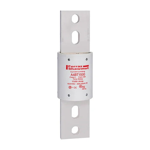 Mersen A4BT1500, Class L A4BT Time-Delay Fuse, 600VAC/500VDC, 1500A, Blade Type