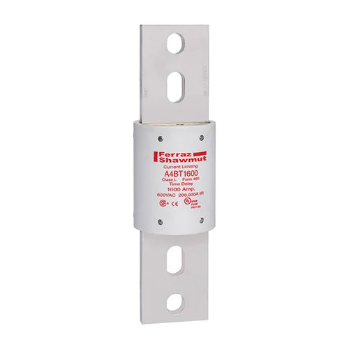 Mersen A4BT1600, Class L A4BT Time-Delay Fuse, 600VAC/500VDC, 1600A, Blade Type