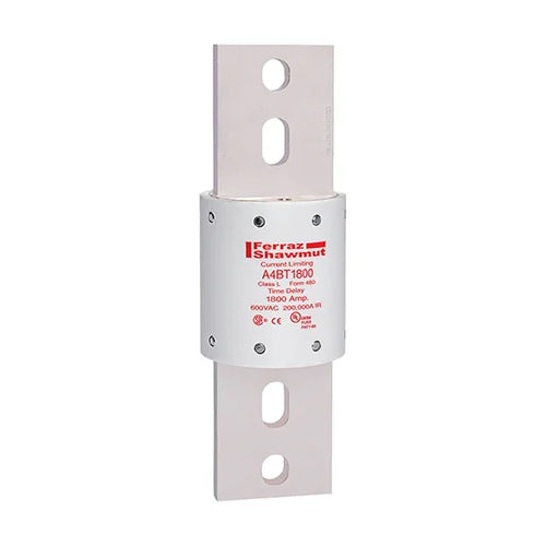 Mersen A4BT1800, Class L A4BT Time-Delay Fuse, 600VAC/500VDC, 1800A, Blade Type