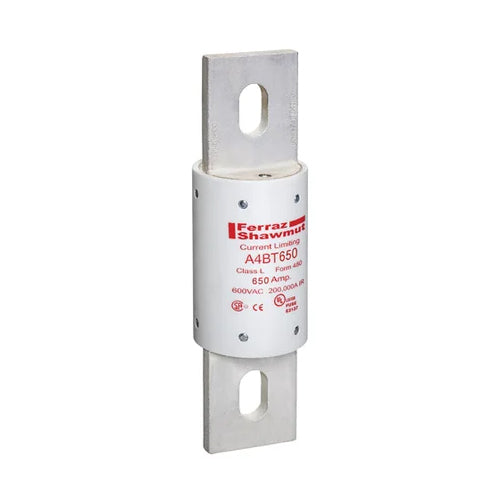 Mersen A4BT650, Class L A4BT Time-Delay Fuse, 600VAC/500VDC, 650A, Blade Type