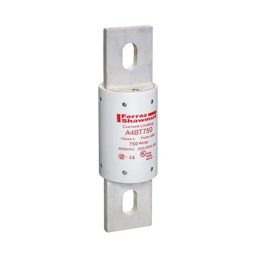 Mersen A4BT750, Class L A4BT Time-Delay Fuse, 600VAC/500VDC, 750A, Blade Type