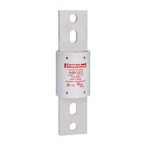 Mersen A4BY1201, Class L A4BY Time-Delay Fuse, 600VAC/300VDC, 1201A, Blade Type