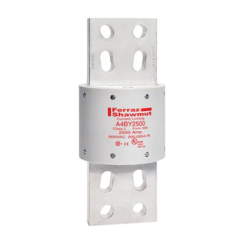 Mersen A4BY2500, Class L A4BY Time-Delay Fuse, 600VAC/300VDC, 2500A, Blade Type