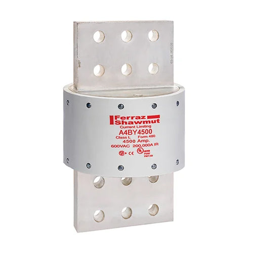 Mersen A4BY4500, Class L A4BY Time-Delay Fuse, 600VAC/300VDC, 4500A, Blade Type