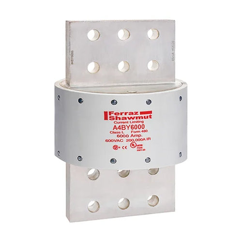 Mersen A4BY6000, Class L A4BY Time-Delay Fuse, 600VAC/300VDC, 6000A, Blade Type