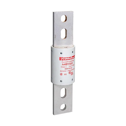 Mersen A4BY900, Class L A4BY Time-Delay Fuse, 600VAC/300VDC, 900A, Blade Type