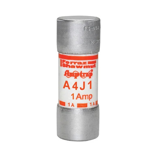 Mersen A4J1, Class J A4J Fast-Acting Fuse, 600VAC/300VDC, 1A, Ferrule Type