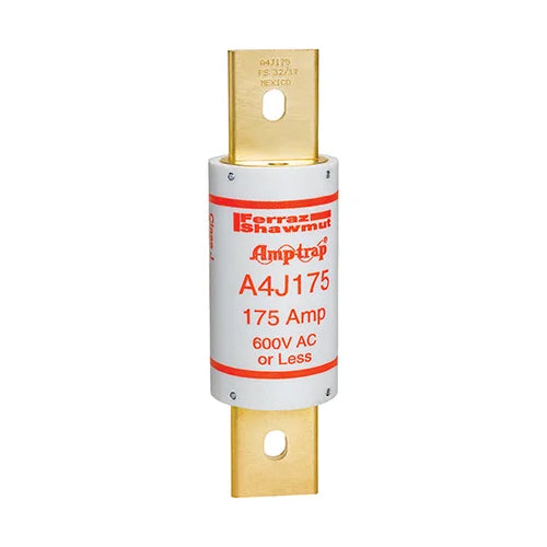Mersen A4J175, Class J A4J Fast-Acting Fuse, 600VAC/300VDC, 175A, Blade Type