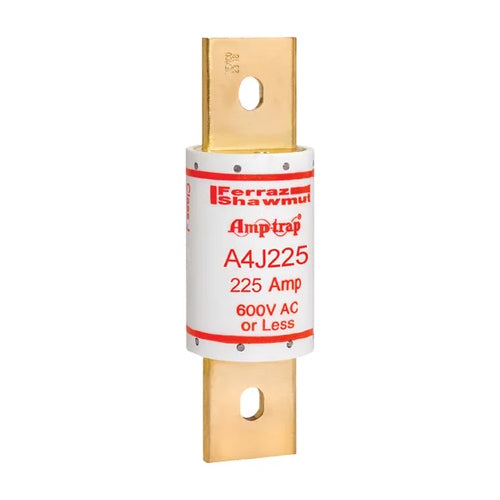 Mersen A4J225, Class J A4J Fast-Acting Fuse, 600VAC/300VDC, 225A, Blade Type
