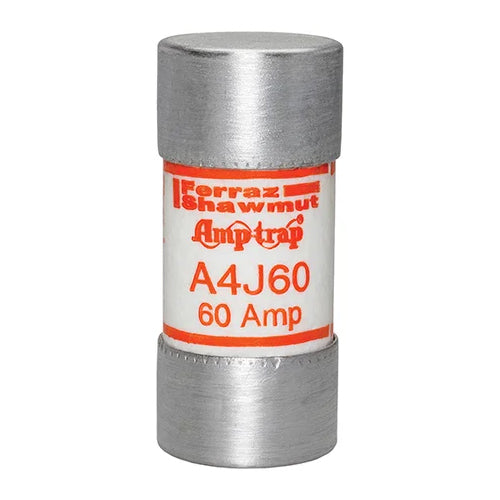 Mersen A4J60, Class J A4J Fast-Acting Fuse, 600VAC/300VDC, 60A, Ferrule Type
