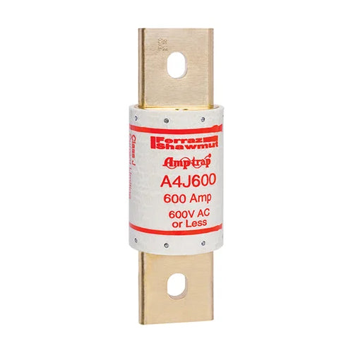 Mersen A4J600, Class J A4J Fast-Acting Fuse, 600VAC/300VDC, 600A, Blade Type