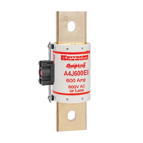 Mersen A4J600EI, Class J A4J Fast-Acting Fuse, 600VAC/300VDC, 600A, Blade Type, EI Indicator