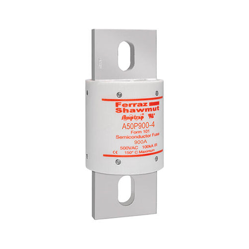 Mersen A50P900-4, Semiconductor Protection Fuse, High-Speed, Fast Acting, 500VAC/450VDC, 900A, Blade Type