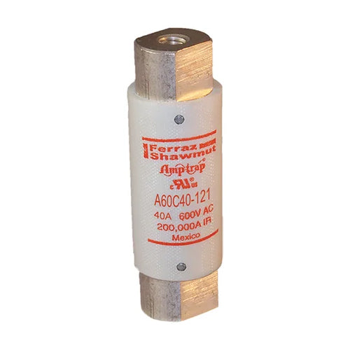 Mersen A60C40-121, Low Voltage Capacitor Fuse, 600VAC, 40A, Screw-in