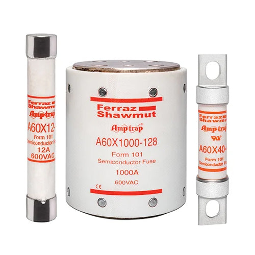 Mersen A60X600-4TA, Semiconductor Protection Fuse, High-Speed, Fast Acting, 600VAC, 600A, Blade Type, TA Indicator