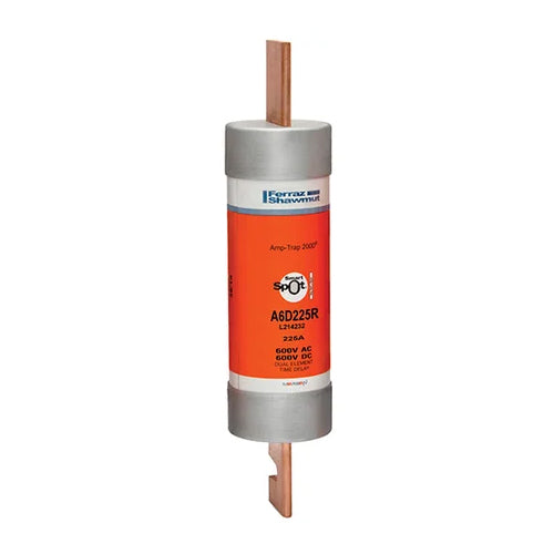 Mersen A6D225R, Low Voltage UL/CSA Fuse, Class RK1, Time-Delay, 600VAC/DC, 225A, Blade Type