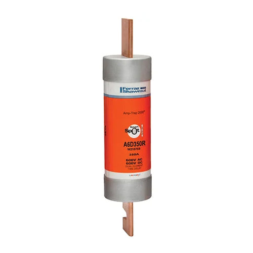 Mersen A6D350R, Low Voltage UL/CSA Fuse, Class RK1, Time-Delay, 600VAC/DC, 350A, Blade  Type