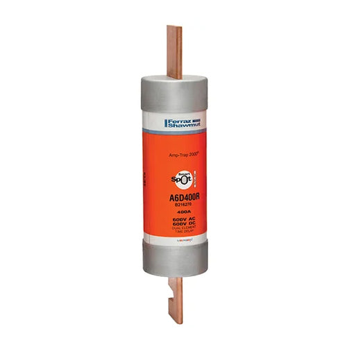 Mersen A6D400R, Low Voltage UL/CSA Fuse, Class RK1, Time-Delay, 600VAC/DC, 400A, Blade Type