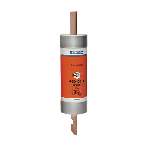Mersen A6D450R, Low Voltage UL/CSA Fuse, Class RK1, Time-Delay, 600VAC/DC, 450A, Blade Type