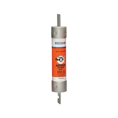 Mersen A6D80R, Low Voltage UL/CSA Fuse, Class RK1, Time-Delay, 600VAC/DC, 80A, Blade Type