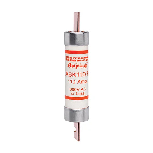 Mersen A6K110R, Low Voltage UL/CSA Fuse, Class RK1, Fast-Acting, 600VAC/300VDC, 110A, Blade Type