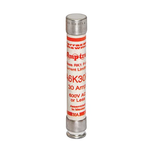 Mersen A6K30R, Low Voltage UL/CSA Fuse, Class RK1, Fast-Acting, 600VAC/300VDC, 30A, Ferrule Type