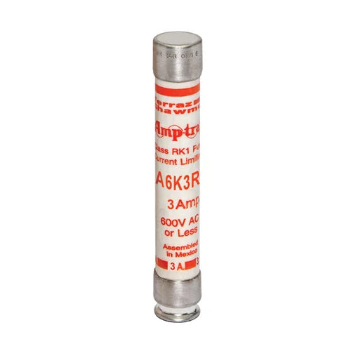 Mersen A6K3R, Low Voltage UL/CSA Fuse, Class RK1, Fast-Acting, 600VAC/300VDC, 3A, Ferrule Type