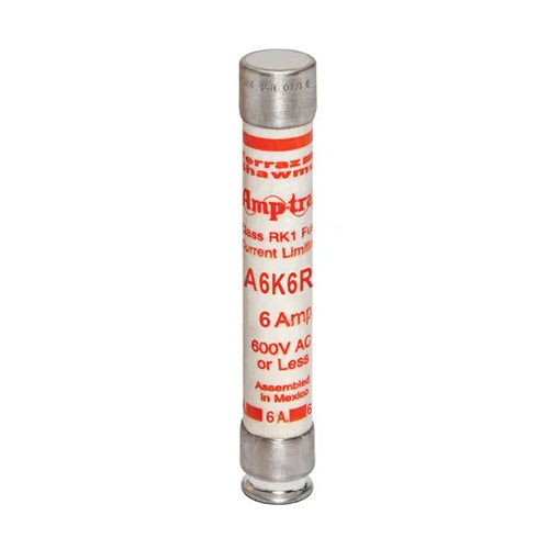 Mersen A6K6R, Low Voltage UL/CSA Fuse, Class RK1, Fast-Acting, 600VAC/300VDC, 6A, Ferrule Type