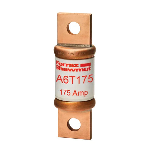 Mersen A6T175,  Low Voltage UL/CSA Fuses, Class T, 600VAC/300VDC, 175A, Fast-Acting, Blade Type