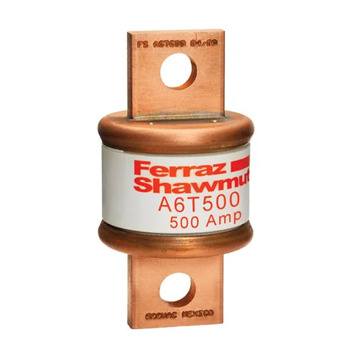 Mersen A6T500,  Low Voltage UL/CSA Fuses, Class T, 600VAC/300VDC, 500A, Fast-Acting, Blade Type
